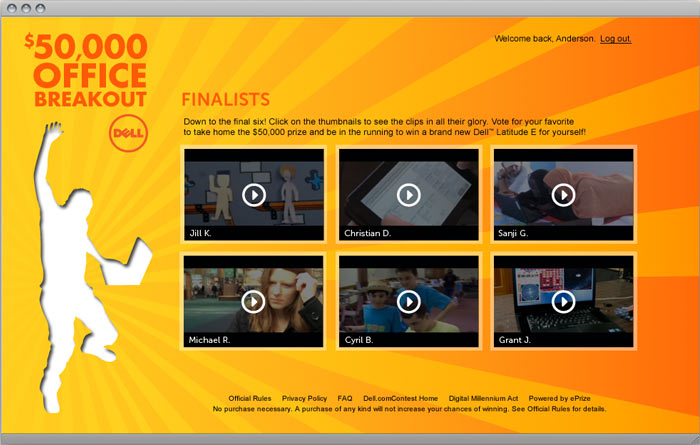 Dell Contest Video Gallery